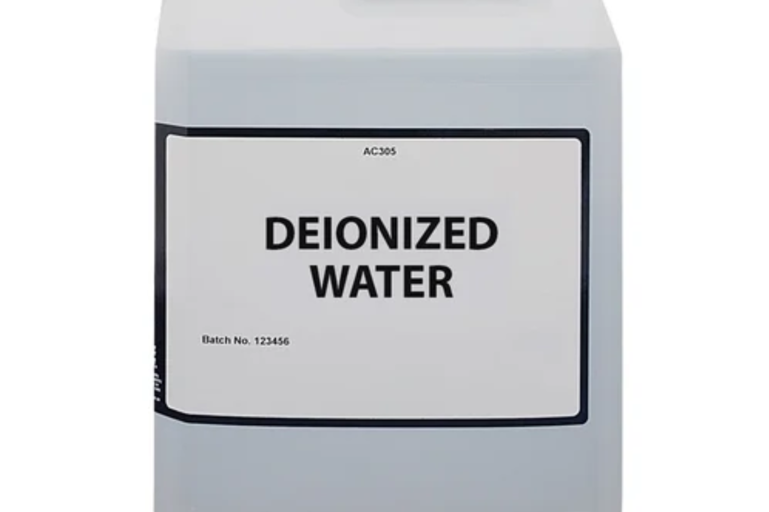 deionized water