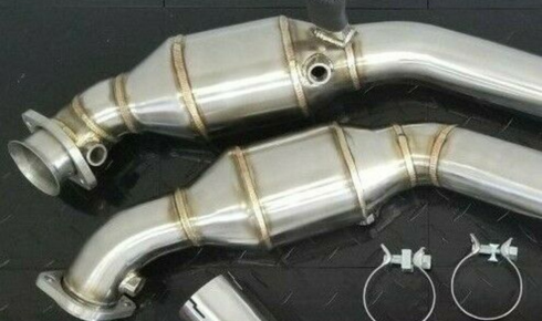 audi rs6 c8 downpipes catless and catted