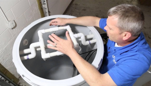 install system to remove gas from well water